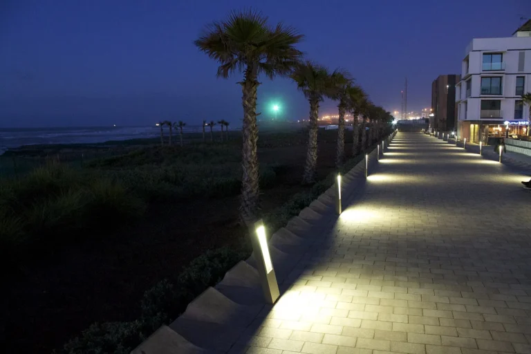 Casablanca skyline at night with Hassan II Mosque - 1 day itinerary