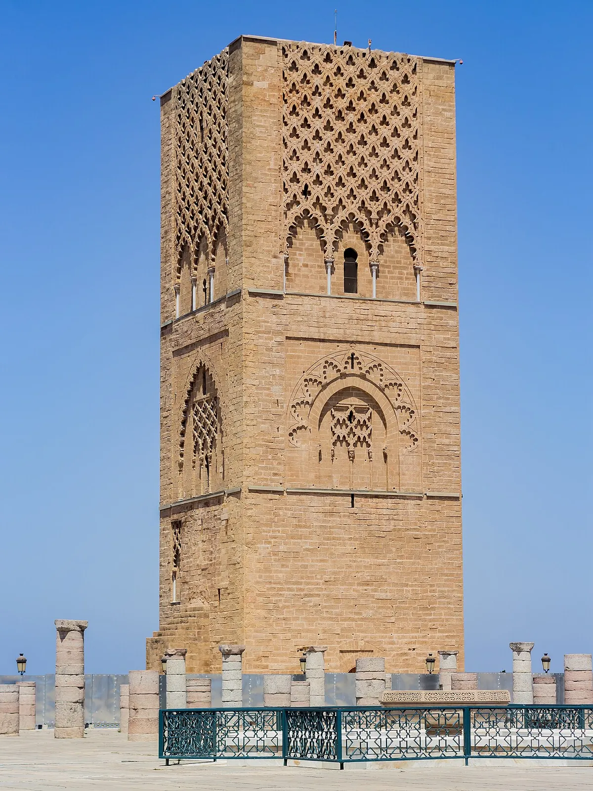 Tour Hassan in Rabat - the Hassan Centre area for hotels