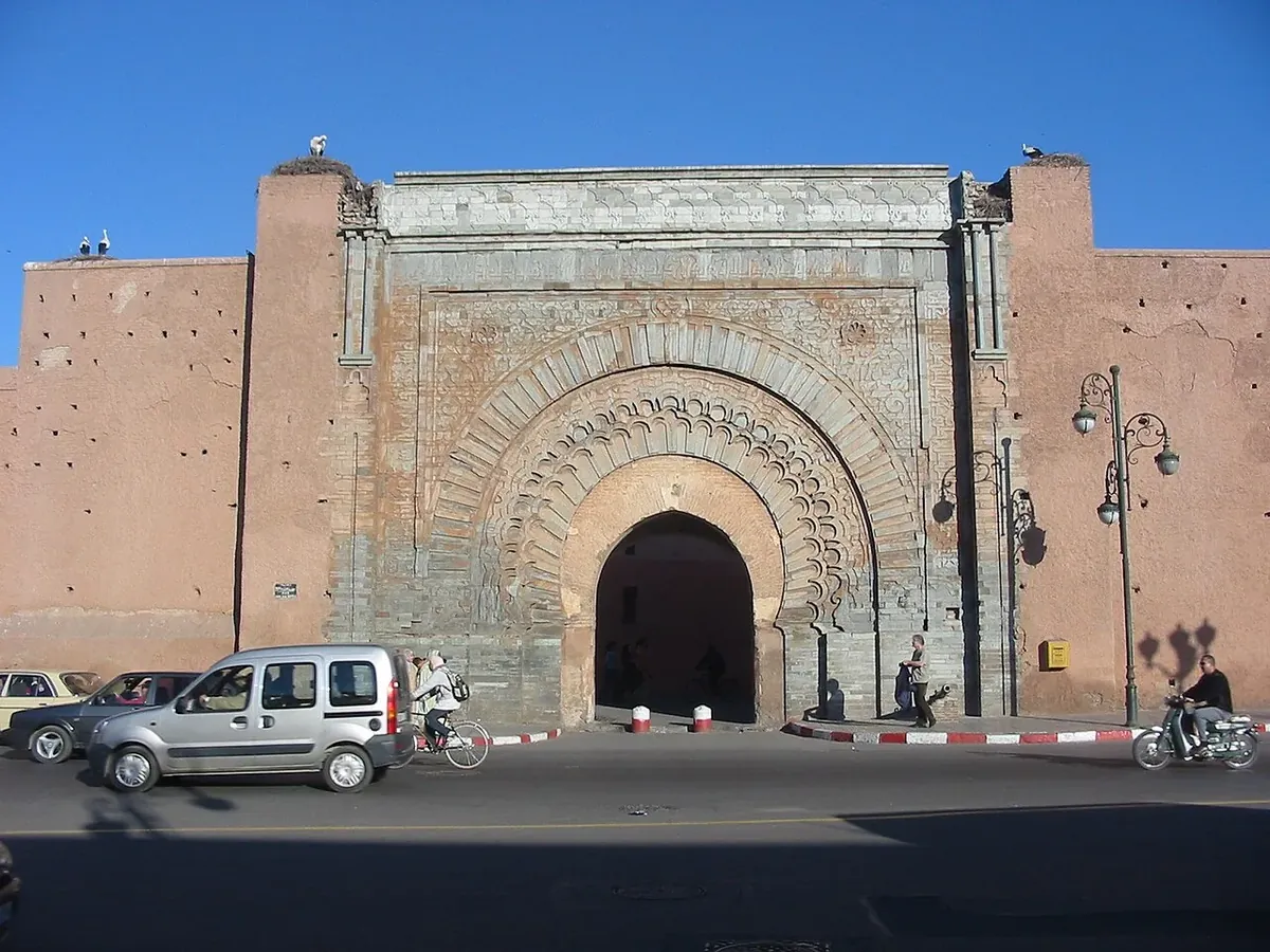 Bab Agnaou gate in Marrakech, Morocco