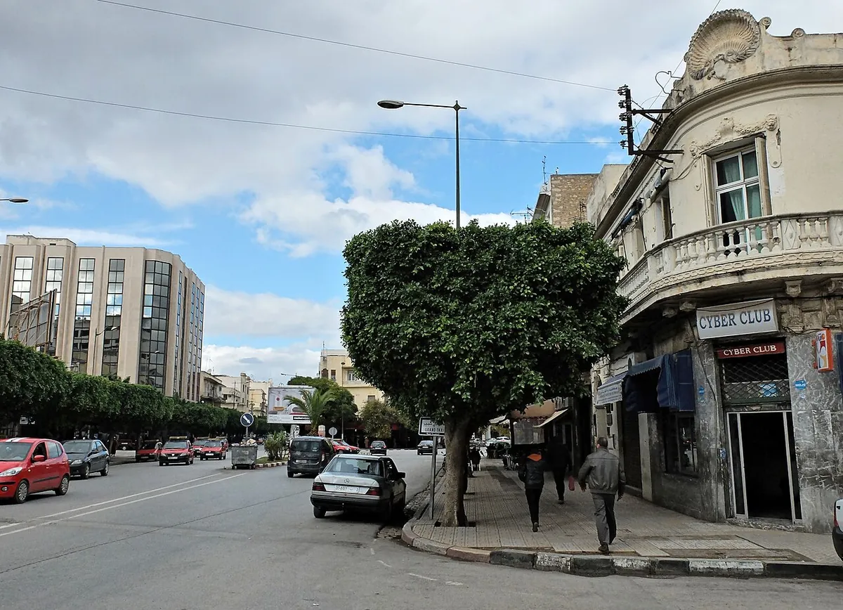 Modern avenue in the Ville Nouvelle of Fes