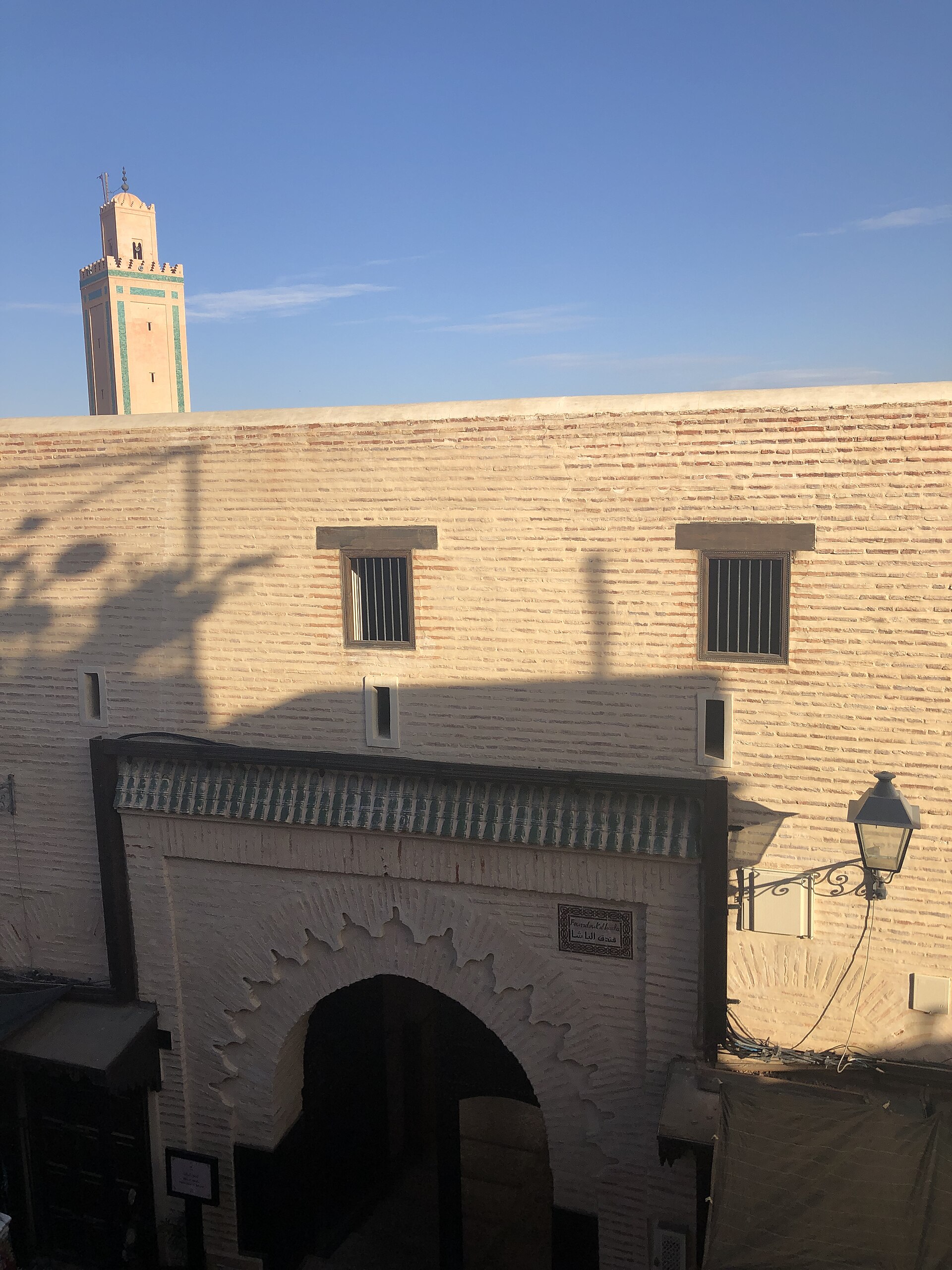 Street in the medina of Marrakesh photographed in September 2022